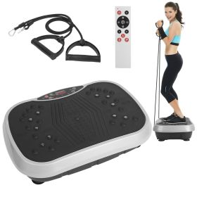 Whole Body Vibration Plate Exercise Machine with Resistance Bands & Remote – 120 Speeds Whole Body Vibration Plate Exercise Machine with Resistance Bands & Remote – 120 Speeds
