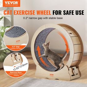 VEVOR Large Cat Exercise Wheel – 29.5” Indoor Cat Treadmill with Detachable Carpet & Cat Teaser VEVOR Large Cat Exercise Wheel – 29.5” Indoor Cat Treadmill with Detachable Carpet & Cat Teaser