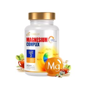 Magnesium Glycinate Malate Vitamin D3 Vegan Formula Supports Bone Health Highly Absorbable Chelated Product (Option: 1PC) Magnesium Glycinate Malate Vitamin D3 Vegan Formula Supports Bone Health Highly Absorbable Chelated Product (Option: 1PC)