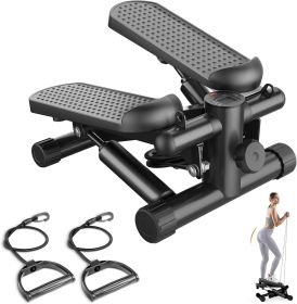 Mini Stepper with Resistance Bands – Portable Full-Body Cardio & Strength Workout Machine (coclo: black) Mini Stepper with Resistance Bands – Portable Full-Body Cardio & Strength Workout Machine (coclo: black)